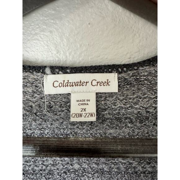 Coldwater Creek Wool Mohair Blend Striped Knit Vest Size 2X - Picture 2 of 5